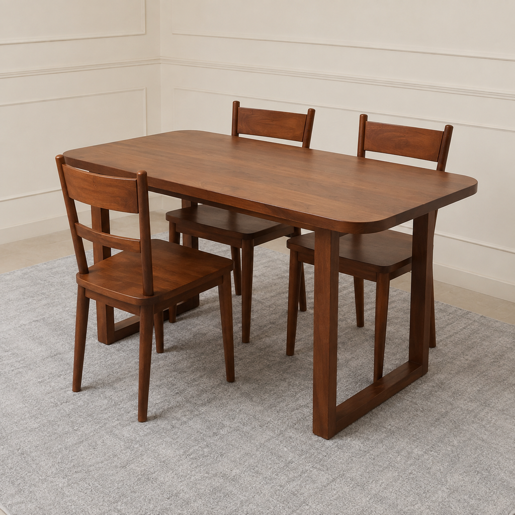 WillowCraft Solid Wood Dining Chair set Of 2