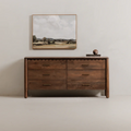 Indiana Scalloped Edge Solid Wood Dresser – Modern Storage Cabinet