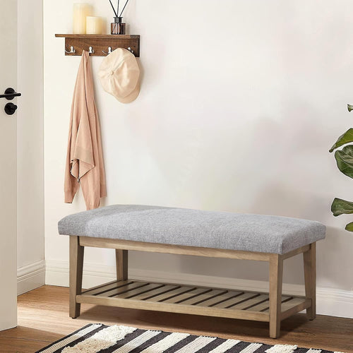 {"alt" => "Ottoman Benches with Solid Wood Shelf, Storage Bench for Hallway, Living Room"}
