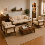 Milano Italian 3+1+1 Sofa Set Arrangement | Mamta Handicraft