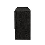 Anishka 55" Contemporary Wood Detailed 3-Door Sideboard
