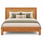 Arizona Teak Wood Cane Bed
