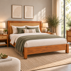 Arizona Teak Wood Cane Bed