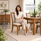 Arizona Teak Wood Cushion Dining Chair
