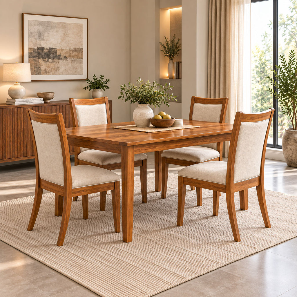 Arizona Teak Wood Cushion Dining Chair