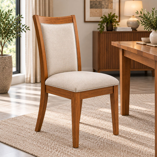 Arizona Teak Wood Cushion Dining Chair