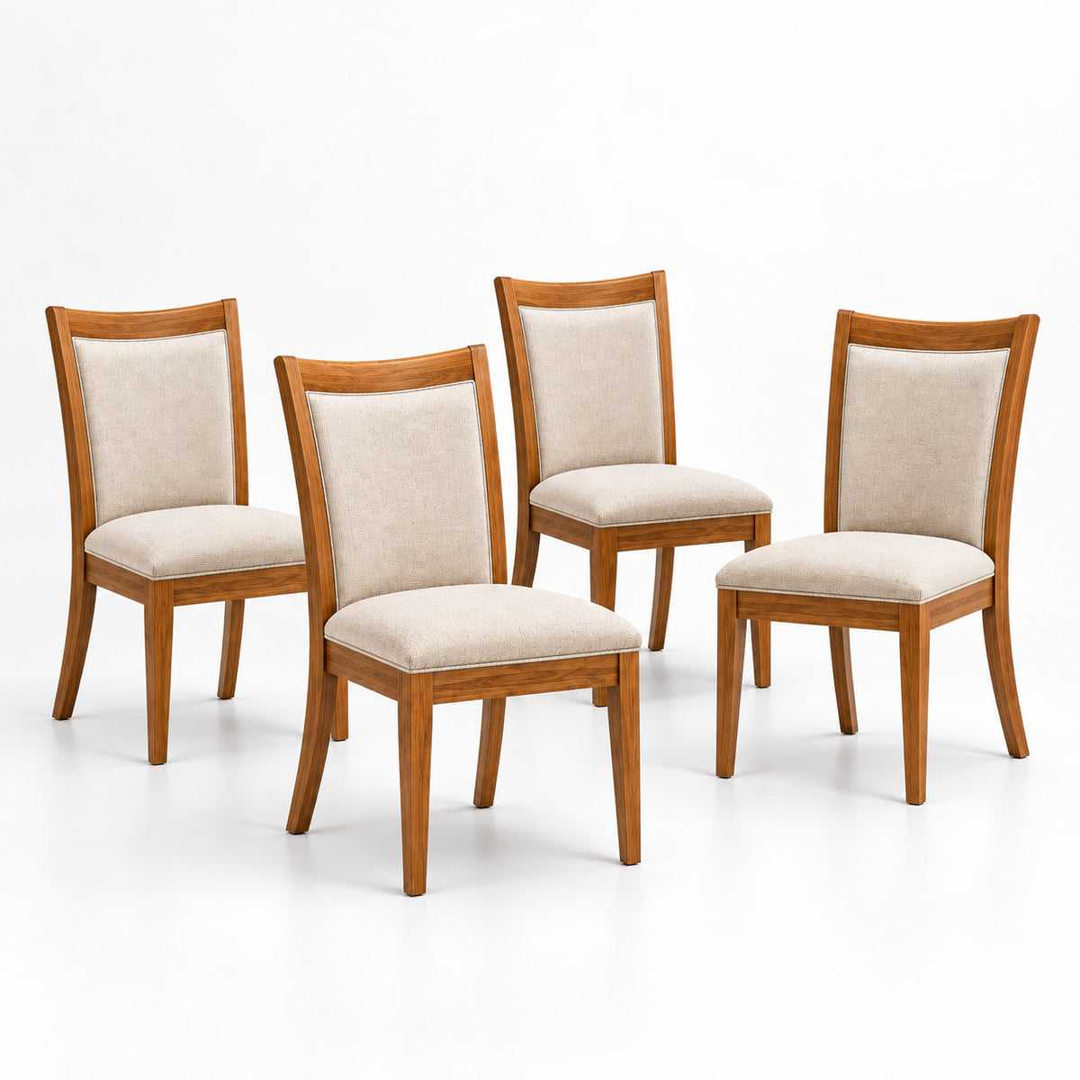 Arizona Teak Wood Cushion Dining Chair