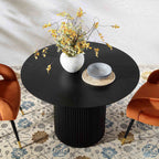 Velin Round Dining Table Grain Detail | Mamta Handicraft