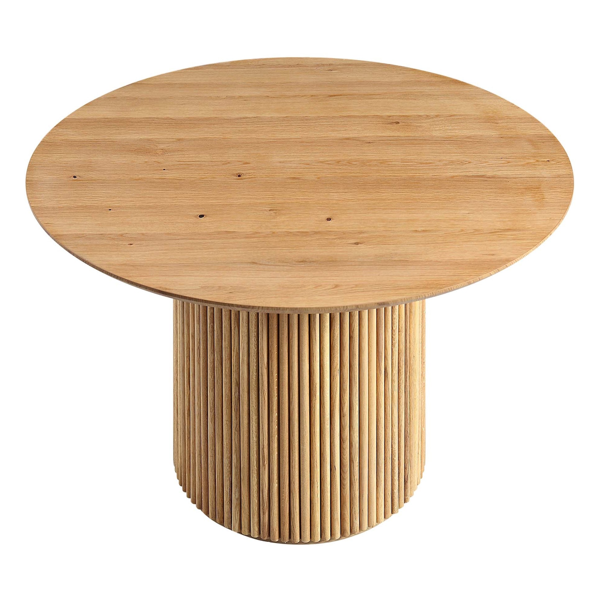 Velin Round Solidwood Pedestal Dining Table