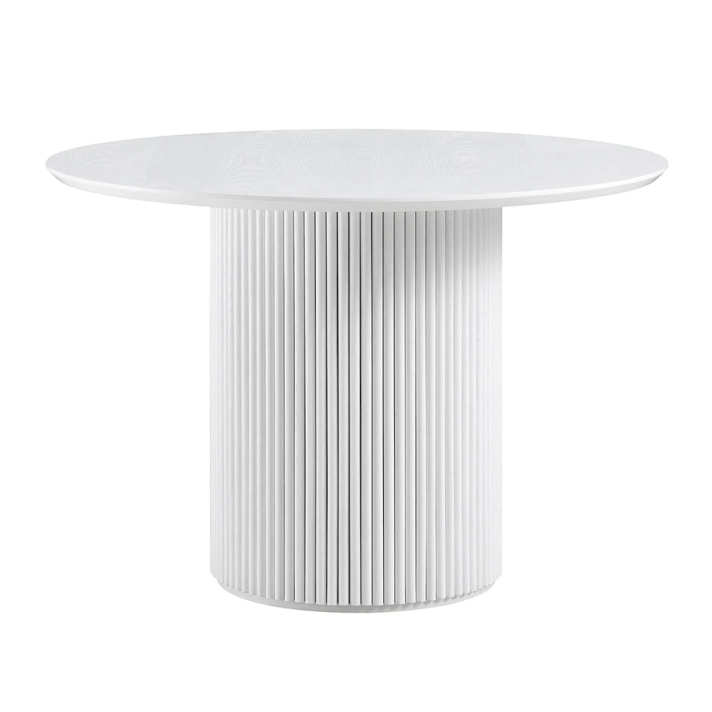 Velin Round Solidwood Pedestal Dining Table