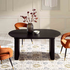 Velin Oval 6-8 Seater Extending Dining Table Dining Room | Mamta Handicraft