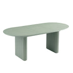 Velin Oval 6-8 Seater Extending Solid Wood Pedestal Dining Table