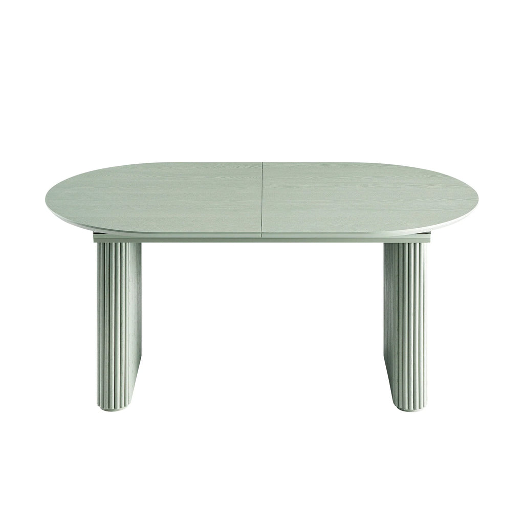 Velin Oval 6-8 Seater Extending Solid Wood Pedestal Dining Table