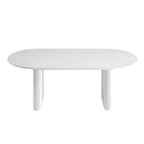 Velin Oval 6-8 Seater Extending Solid Wood Pedestal Dining Table