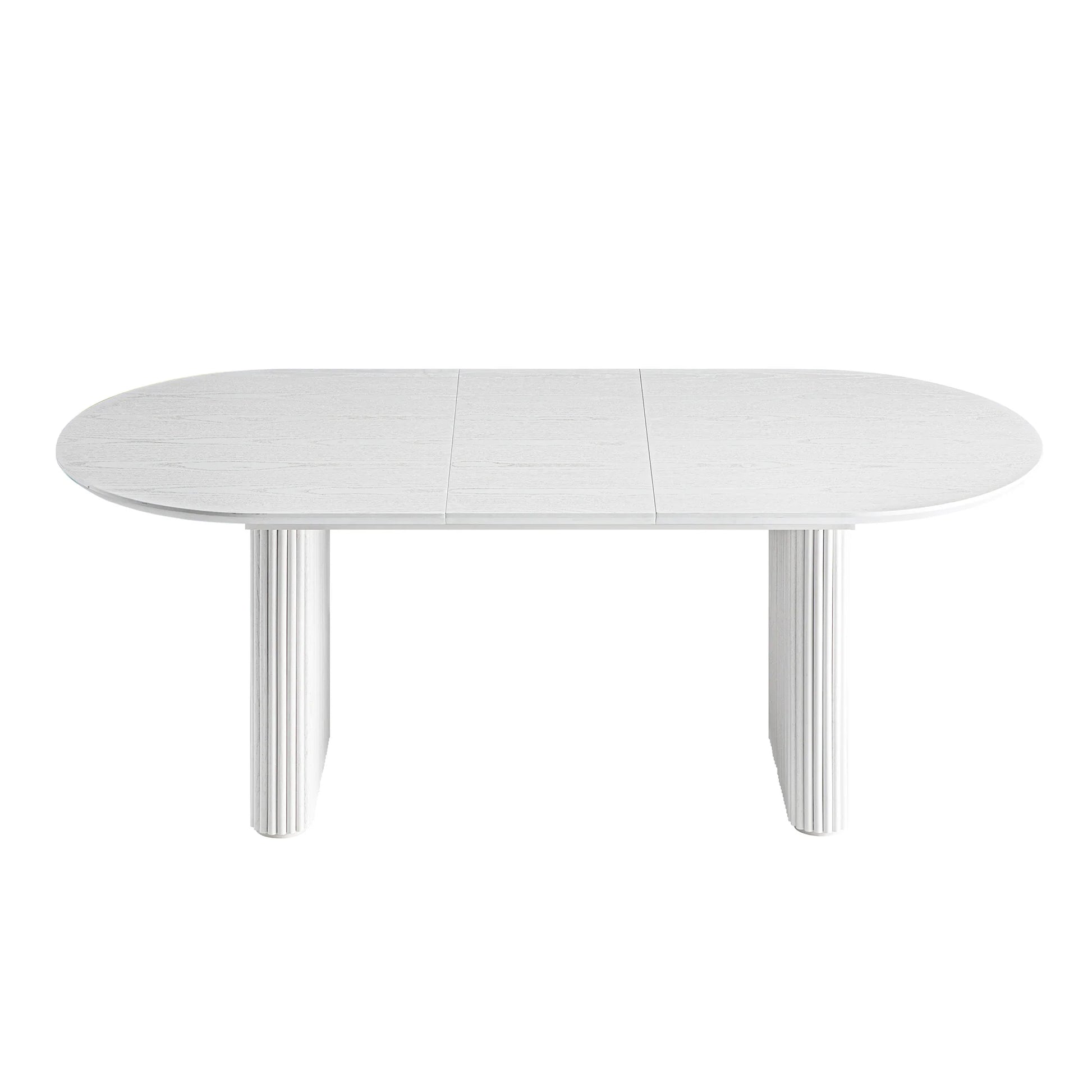 Velin Oval 6-8 Seater Extending Solid Wood Pedestal Dining Table