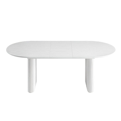 {"alt" => "Velin Oval 6-8 Seater Extending Solid Wood Pedestal Dining Table"}