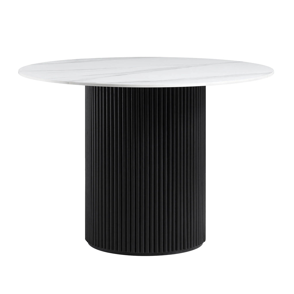 Velin Round Solidwood Pedestal Dining Table