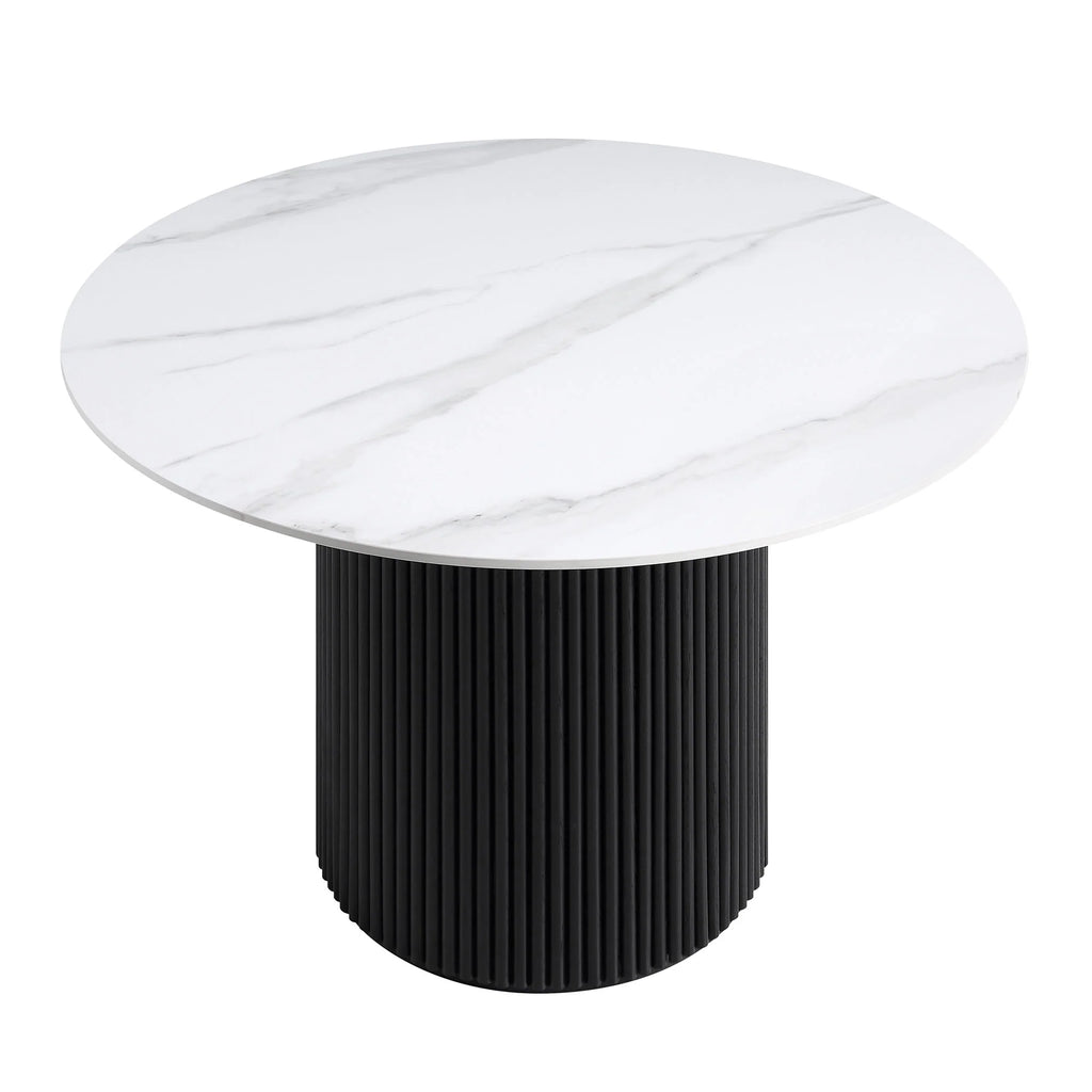 Velin Round Solidwood Pedestal Dining Table