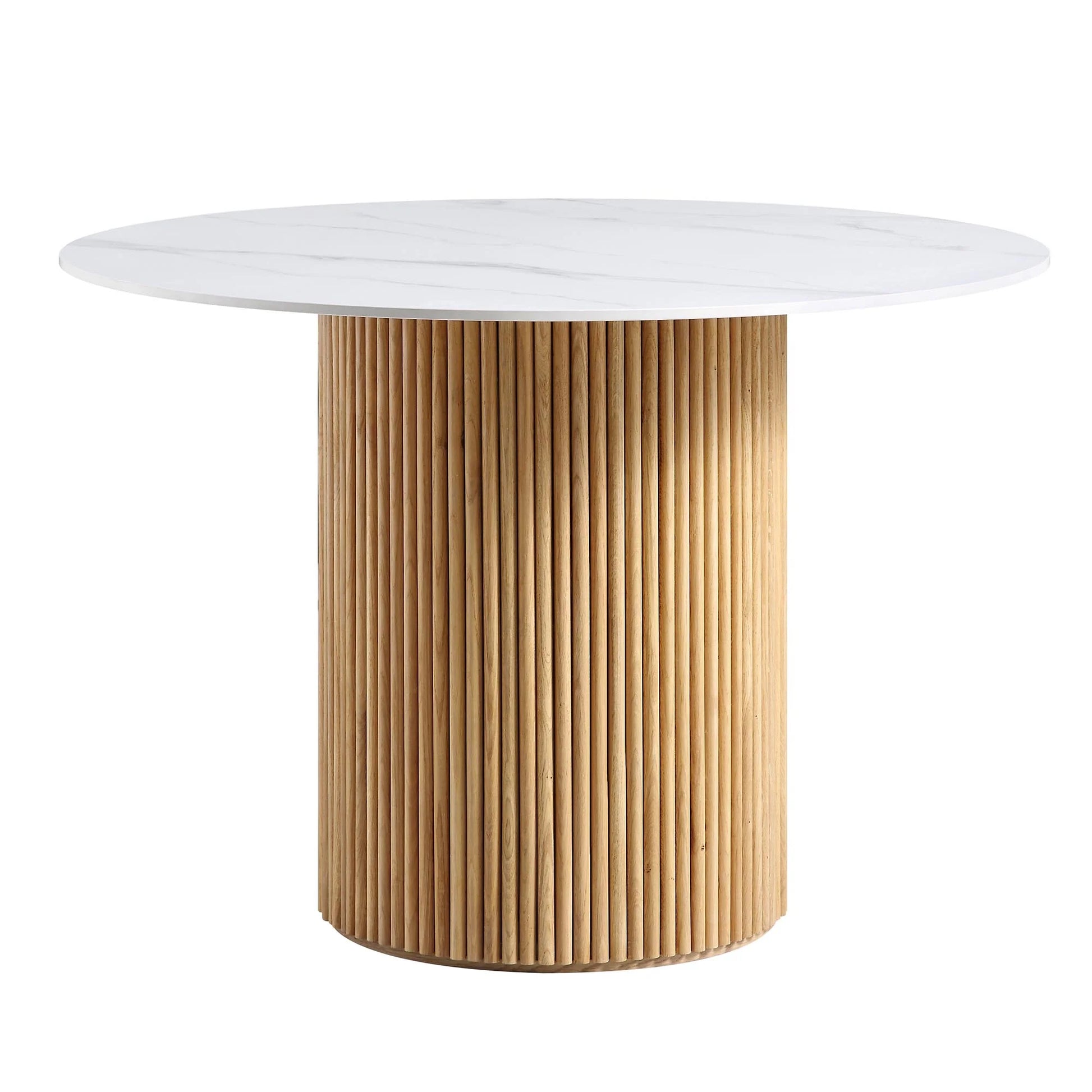 Velin Round Solidwood Pedestal Dining Table