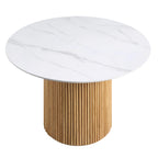 Velin Round Solidwood Pedestal Dining Table
