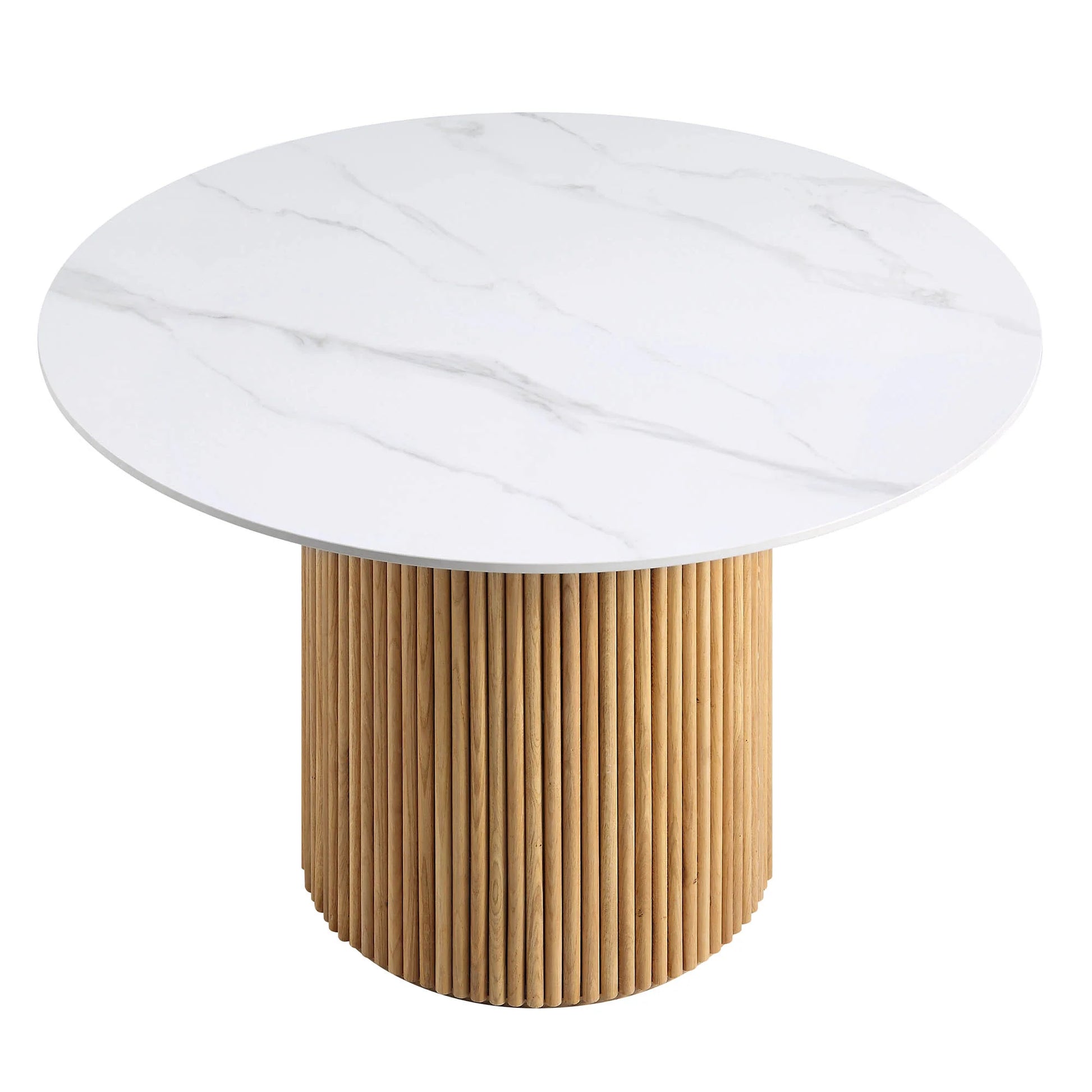 Velin Round Solidwood Pedestal Dining Table