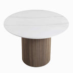 Velin Round Solidwood Pedestal Dining Table