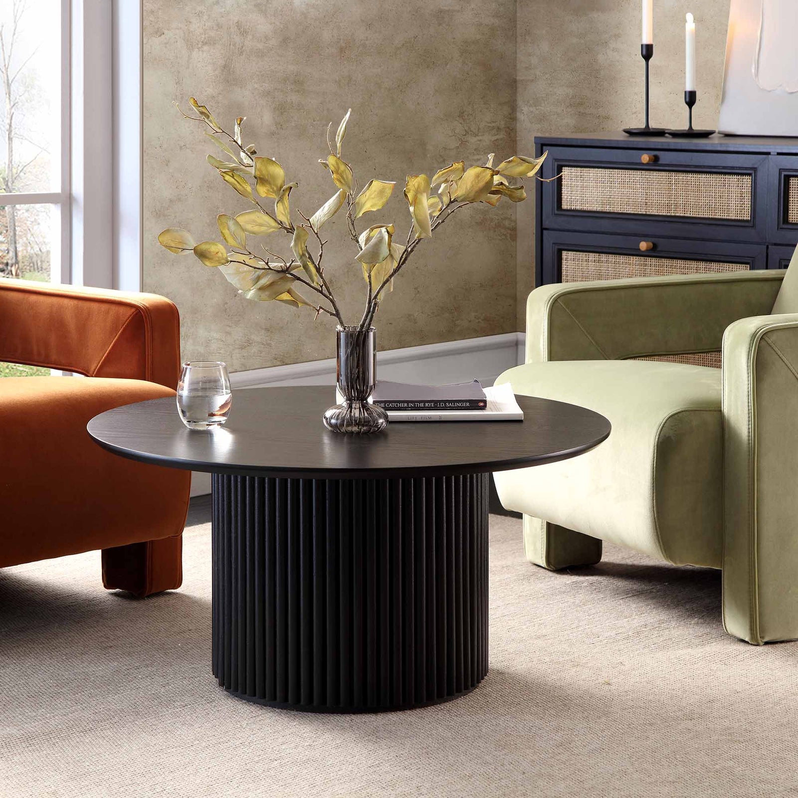 Wynmist Round Pedestal Coffee Table Living Room | Mamta Handicraft