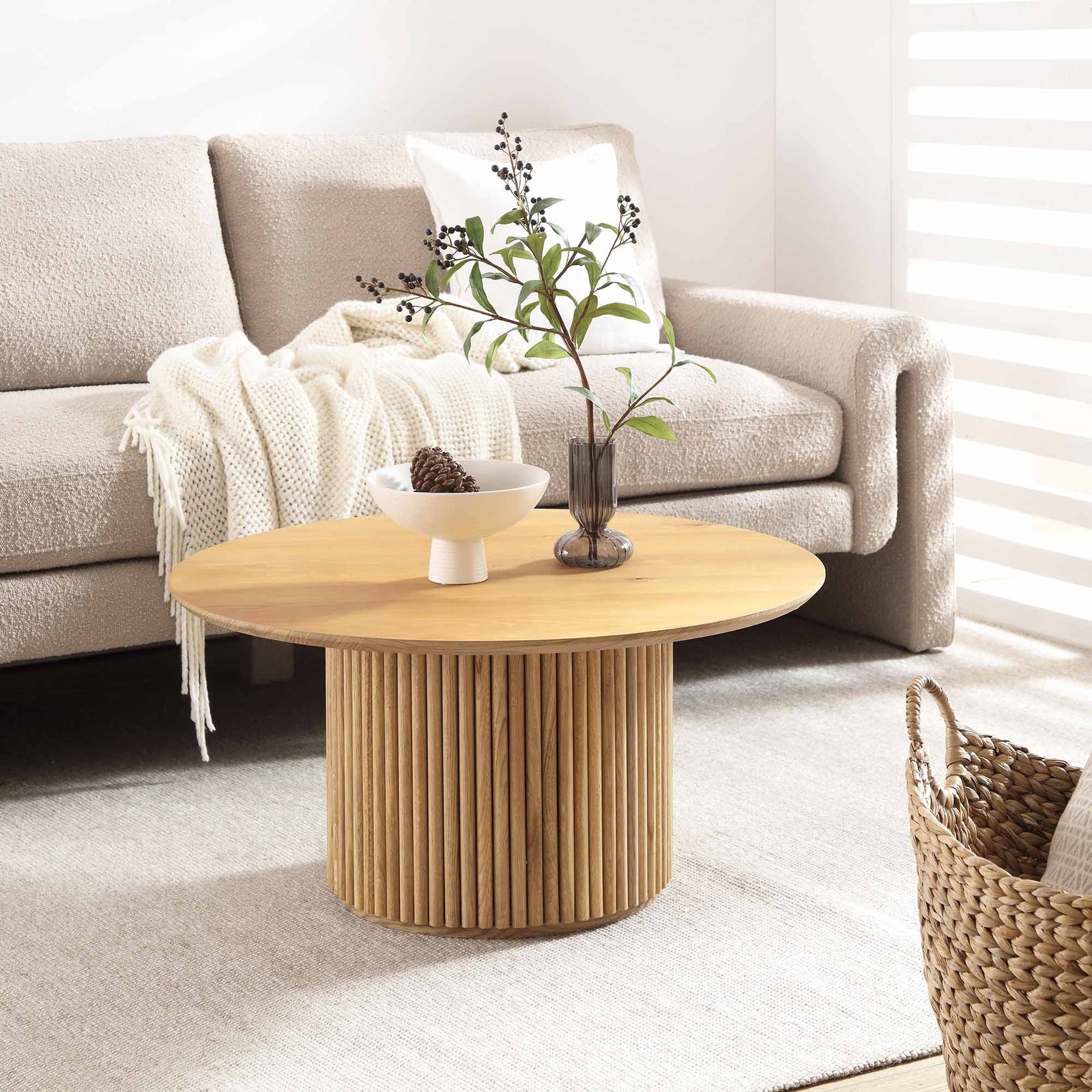 Wynmist Round Pedestal Coffee Table Sheesham Wood | Mamta Handicraft