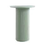 Velin Solid Wood Round Side Table