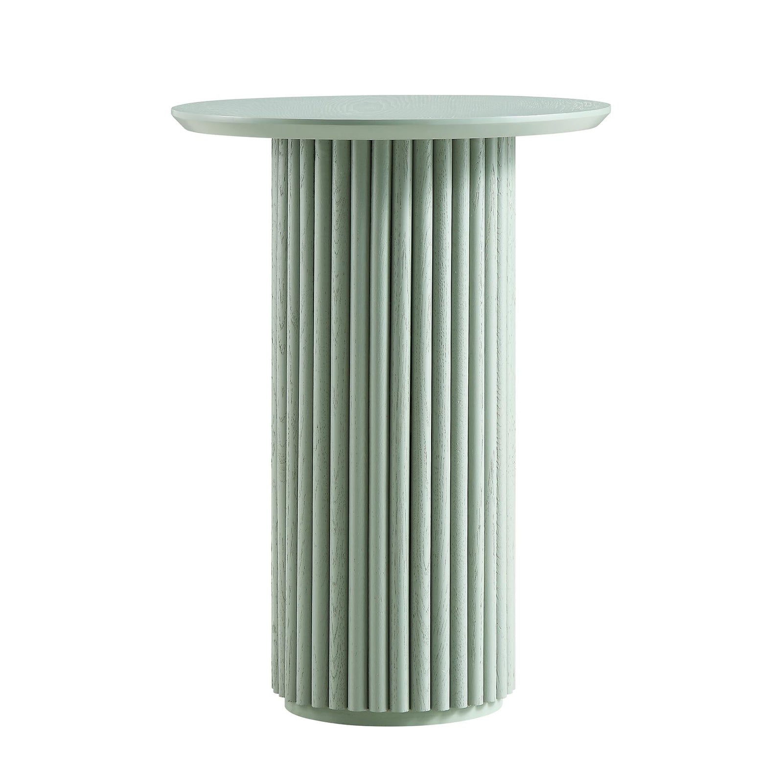 Velin Solid Wood Round Side Table