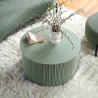 Velin Round Coffee Table Solid Wood Close Up | Mamta Handicraft
