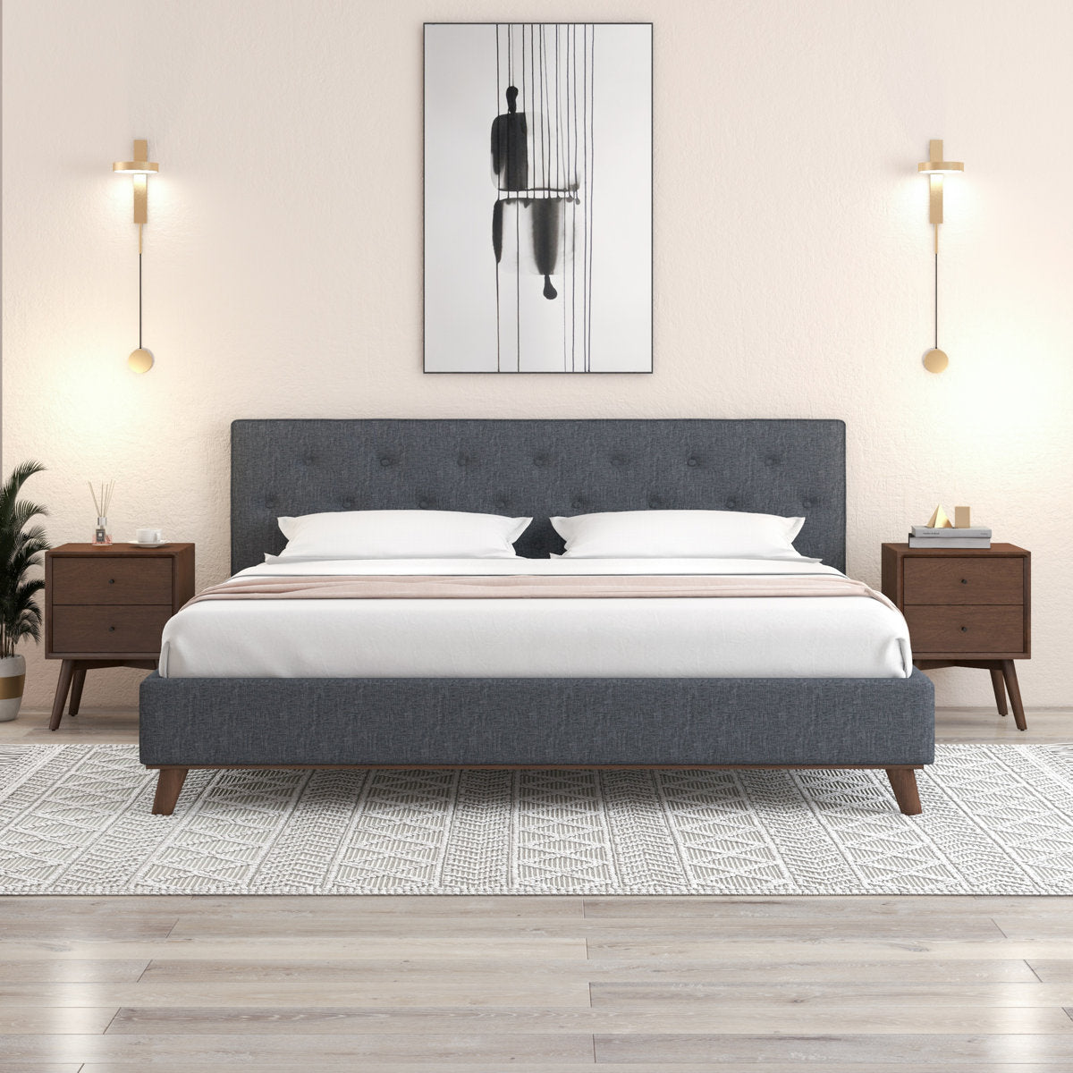 Bobina Upholstered Platform Bed