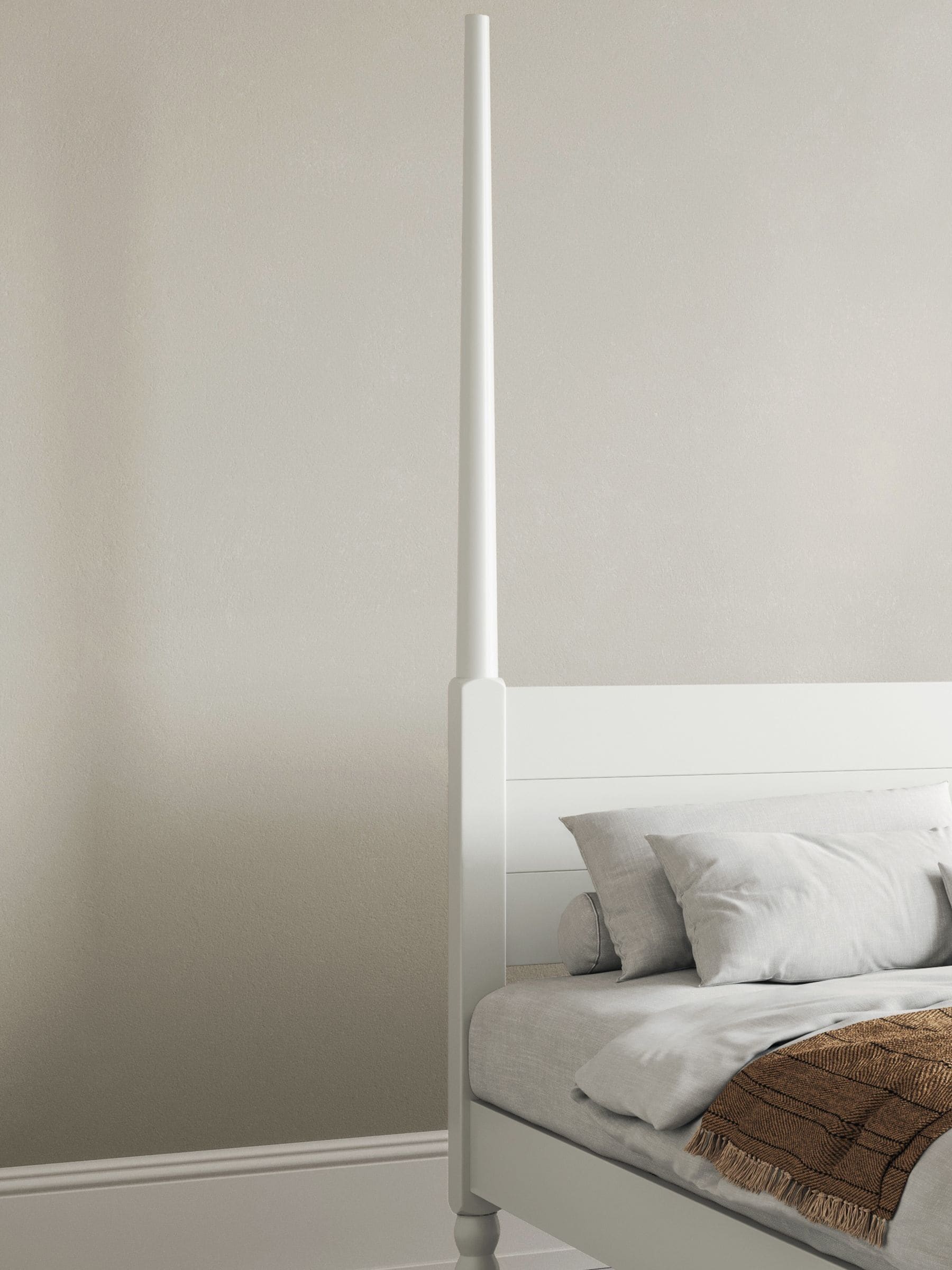 Get Laid Beds Coffee Bean Moroccan Four Poster Turned Leg Solid Wood Bed