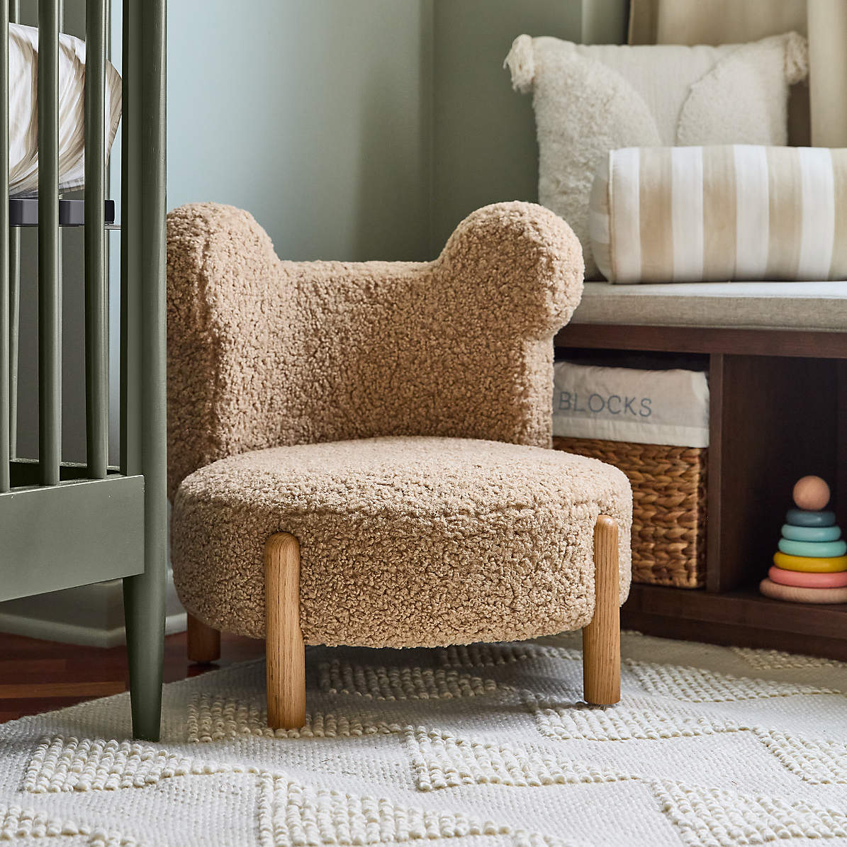 Kids Cream White Bear Play Chair