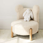 Kids Bear Play Chair — Cream White | Mamta Handicraft
