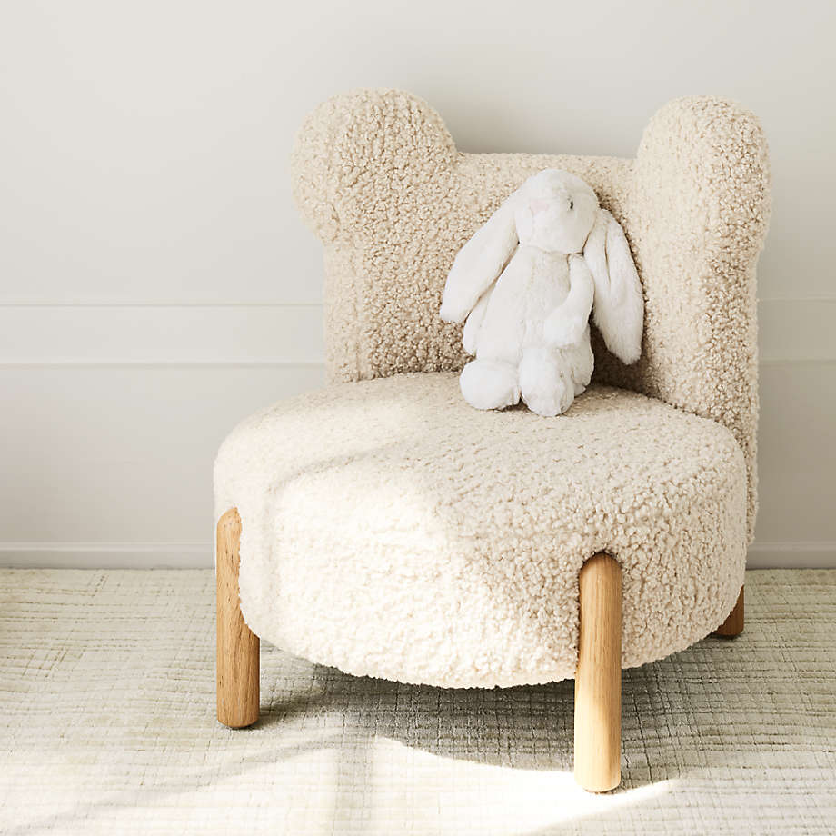 Kids Cream White Bear Play Chair