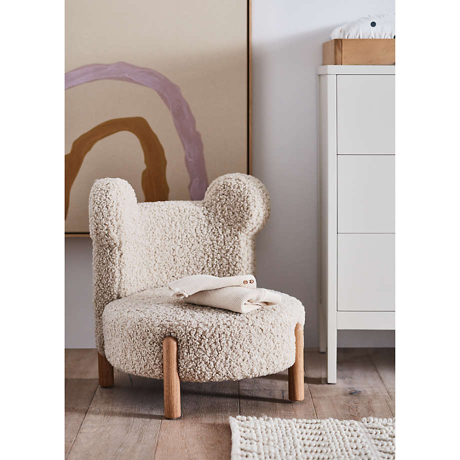 Kids Cream White Bear Play Chair