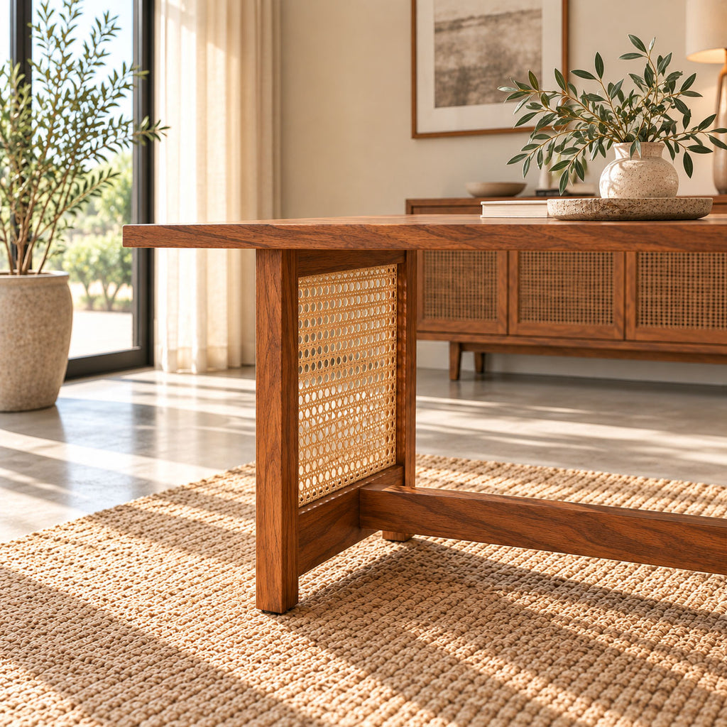 California Teak Wood Coffee Table 117CM