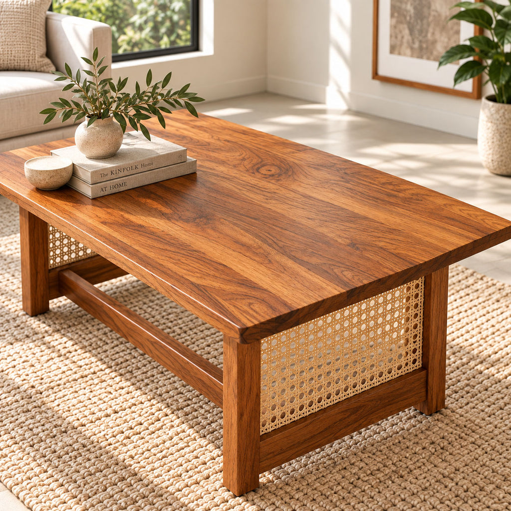 California Teak Wood Coffee Table 117CM