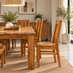 California Teak Wood Dining Chair (Set of 2)