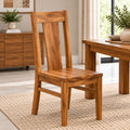 California Teak Wood Dining Chair (Set of 2)