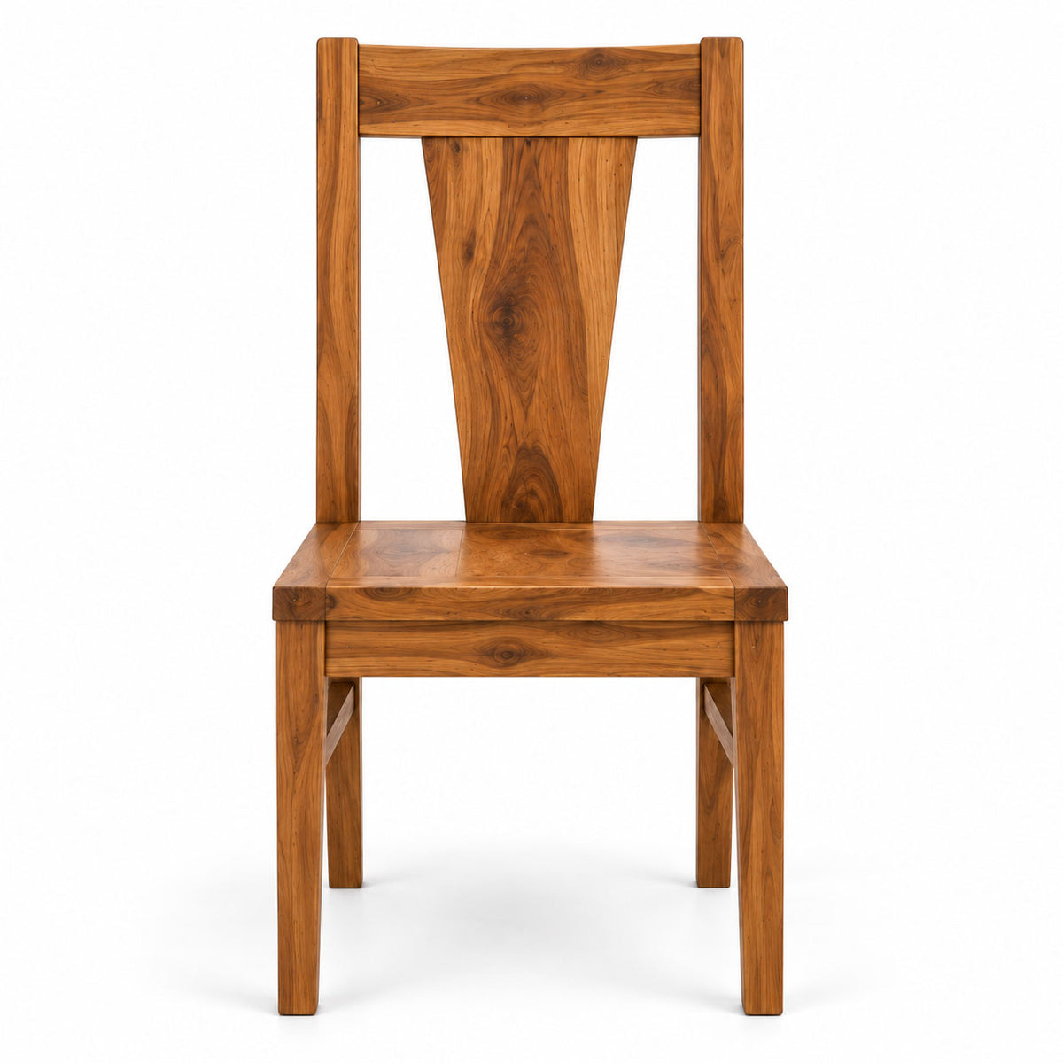 California Teak Wood Dining Chair (Set of 2)