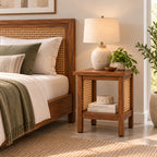 California Teak Wood End Table