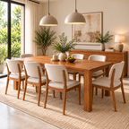 California Teak Wood Dining Table 8 Seater