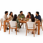 California Teak Wood Dining Table 8 Seater