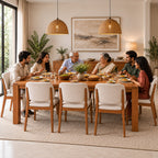 California Teak Wood Dining Table 8 Seater