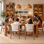 California Teak Wood Dining Table 8 Seater