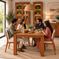 California Teak Wood Dining Table 4 Seater