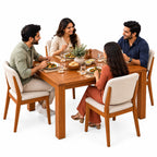 California Teak Wood Dining Table 4 Seater