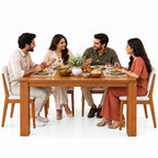 California Teak Wood Dining Table 4 Seater